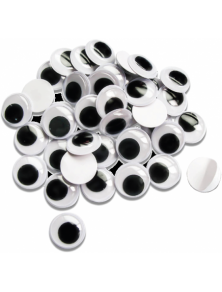 Ojos moviles adhesivos de 10mm bolsa de 50ud Grafoplas