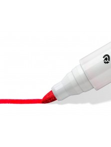 MARCADOR PIZARRA BLANCA PUNTA CONICA TRAZO 2 MM ROJO STAEDTLER