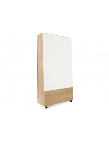 Pizarra blanca rocada skinwhiteboard pro serie naturas con tripode doble cara melamina 100x150 cm