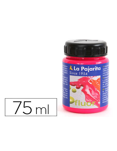 Pintura acrilica la pajarita f-04 magenta fluorescente 75ml