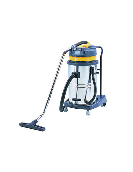 Aspiradora industrial q-connect 70l 2000w en seco y con agua 102,5x54x60 cms