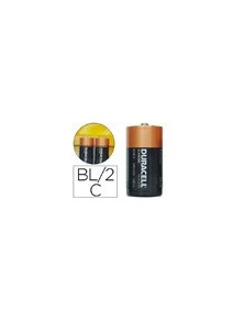 Pila duracell alcalina plus c blister de 2 unidades