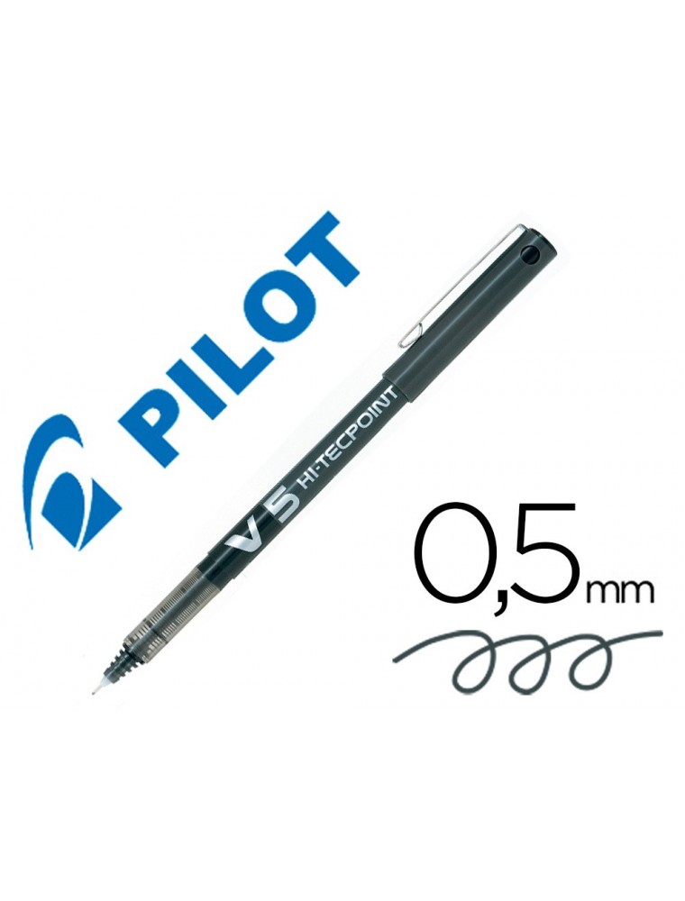 Rotulador pilot punta aguja v-5 negro 0.5 mm