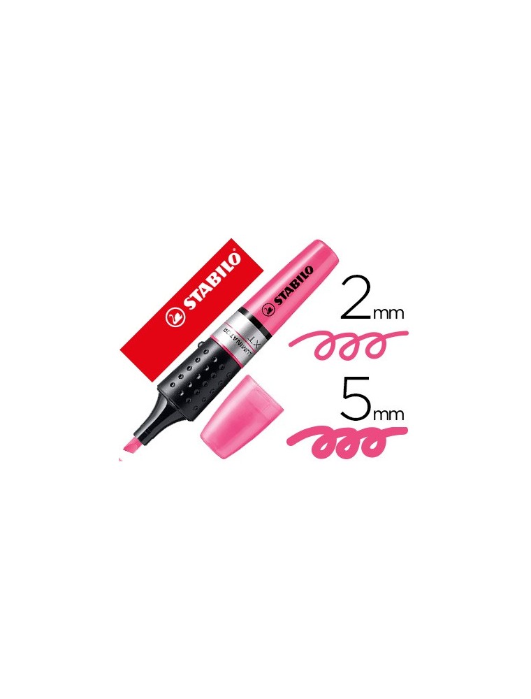 Rotulador stabilo boss luminator rosa tinta liquida