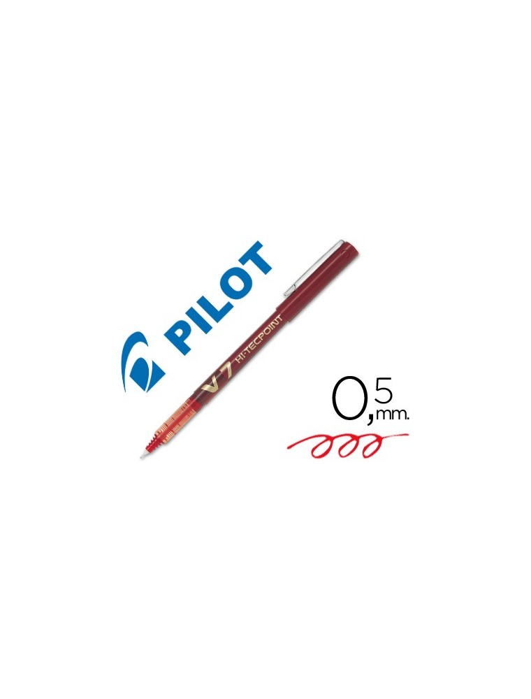 Rotulador pilot punta aguja v-7 rojo 0.7 mm