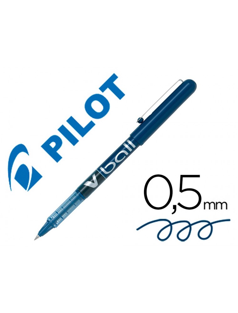 Rotulador pilot roller v-ball azul 0.5 mm