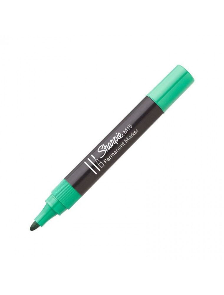 PAPERMATE MARCADOR PERMANENTE M15 PUNTA CONICA TRAZO 1.8 MM COLOR VERDE REF. S019264