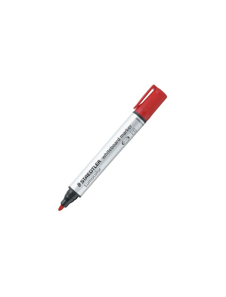 Rotulador staedtler lumocolor 351 para pizarra blanca punta redonda 2 mm recargable color negro.