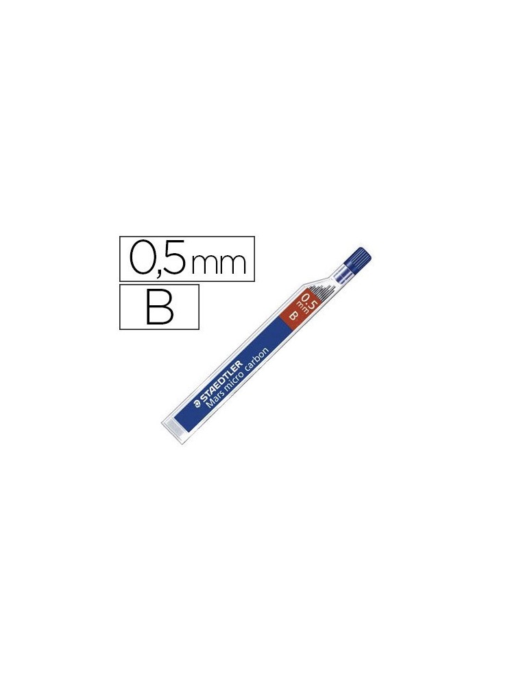 Minas staedtler mars micro grafito 0,5 mm b tubo con 12 unidades