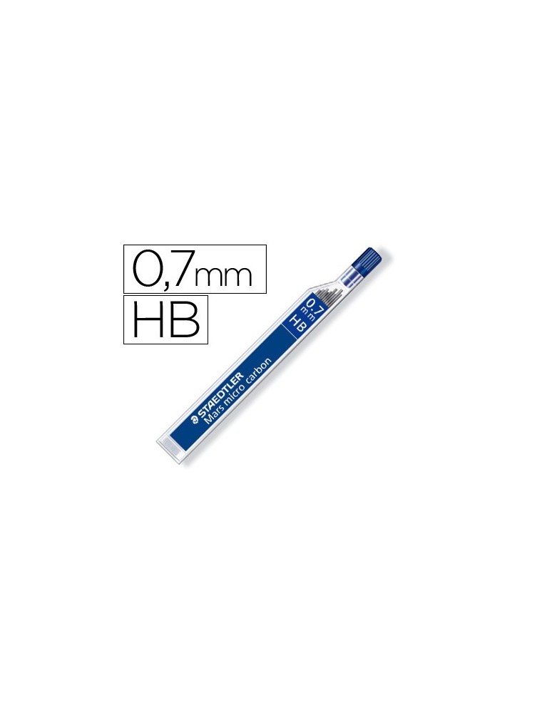 Minas staedtler mars micro grafito 0,7 mm hb tubo con 12 minas