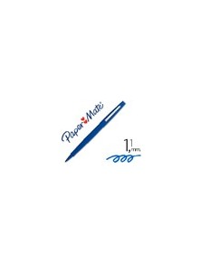 Rotulador paper mate flair original punta fibra azul