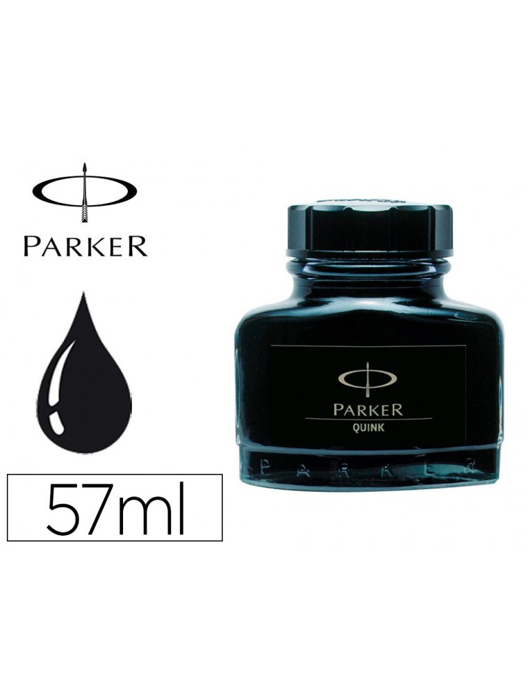 Tinta estilografica parker negra frasco