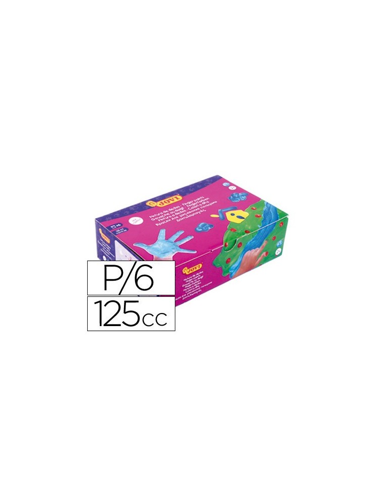 Pintura a dits 125 cc -6 colors assortits