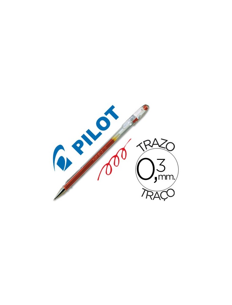 Boligrafo pilot g-1 rojo tinta gel