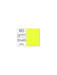 Cartulina guarro amarillo limon 50x65 cm 185 gr