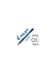 Boligrafo pilot g-2 azul tinta gel retractil sujecion de caucho