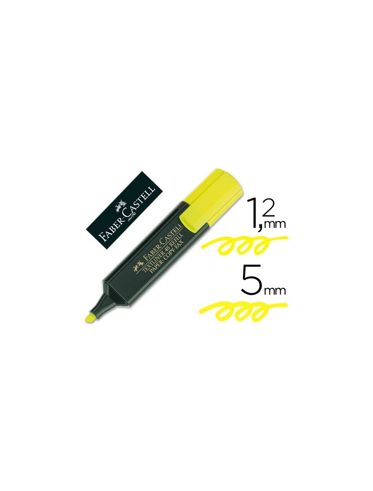 Rotulador faber fluorescente 48-07 amarillo