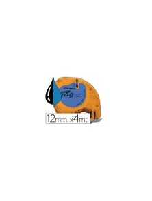 Cinta dymo 12mmx4mt -negroazul para maquina letratag