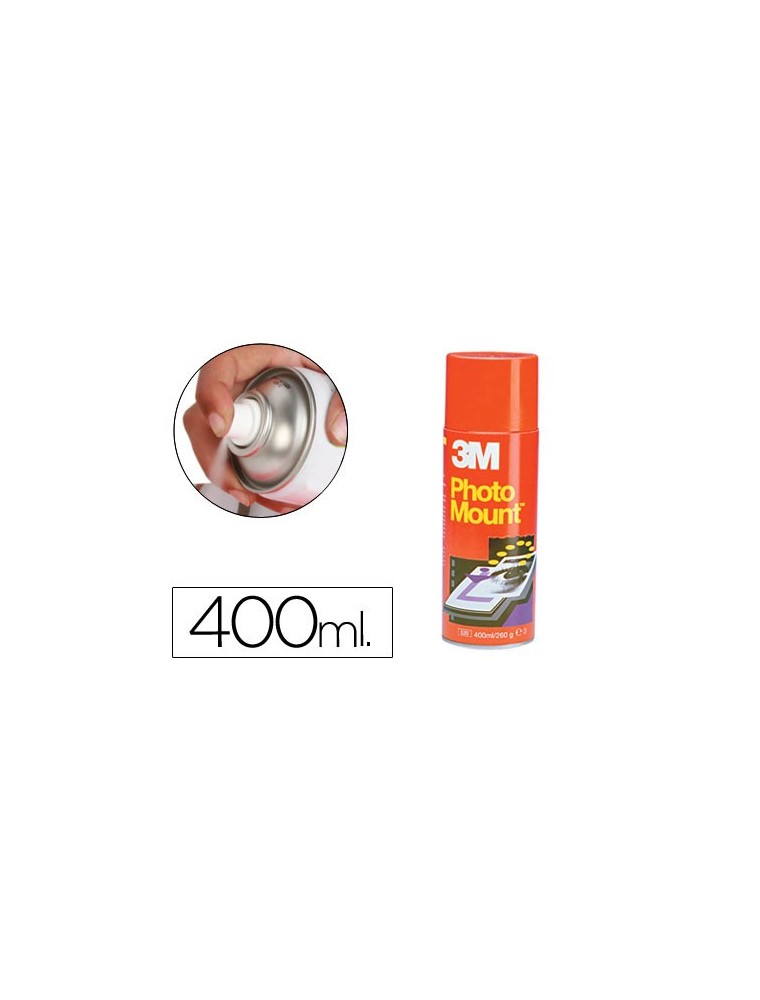 Pegamento 3m spray photo mount adhesivo permanente bote de 400 ml