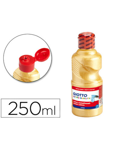 Tempera liquida giotto escolar 250 ml metalizada oro