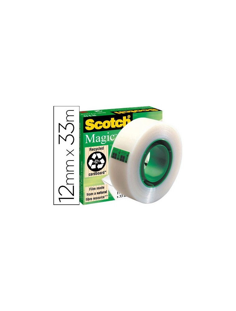 Cinta adhesiva scotch magic 33 mt x 12 mm