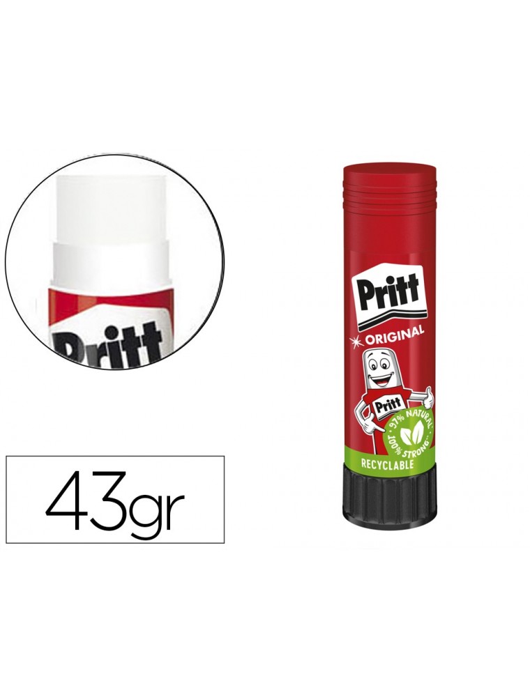 Pegamento pritt en barra 43 gr unidad