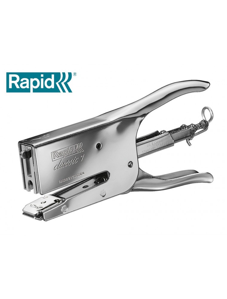 Grapadora rapid de tenaza k1 capacidad 50 hojas usa grapas 226 246 y 248