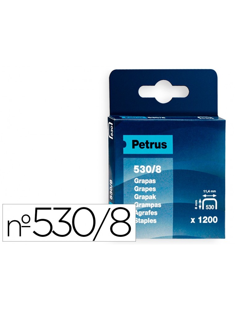 Grapas petrus nº 5308 caja de 1200 unidades