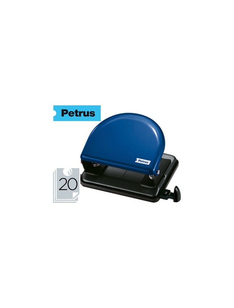 Taladrador petrus 52 azul -capacidad 20 hojas