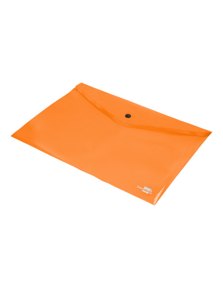 Carpeta liderpapel dossier broche polipropileno din a4 naranja fluor opaco 50 hojas