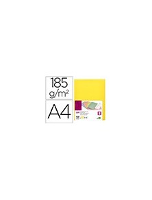 Subcarpeta liderpapel din a4 amarillo intenso 180gm2