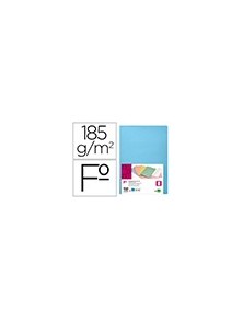 Subcarpeta liderpapel folio celeste intenso 180gm2